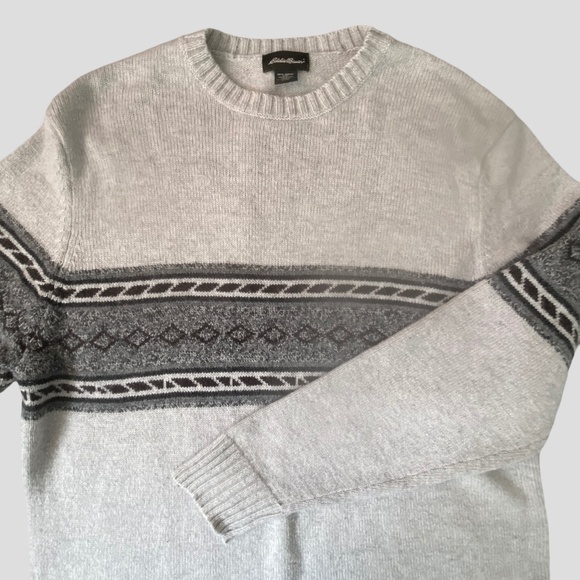 Eddie Bauer Mens Merino Wool Blend Cabin Outdoor Winter Crew Neck Sweater-XXL - Picture 1 of 15